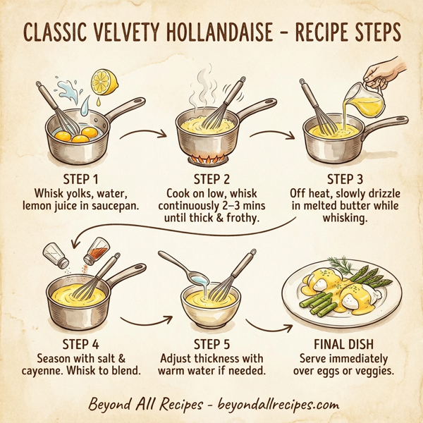 Classic Velvety Hollandaise instructions
