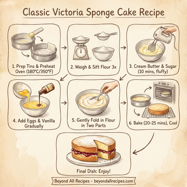 Classic Victoria Sponge Cake instructions