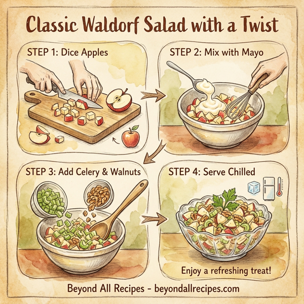 Classic Waldorf Salad with a Twist instructions