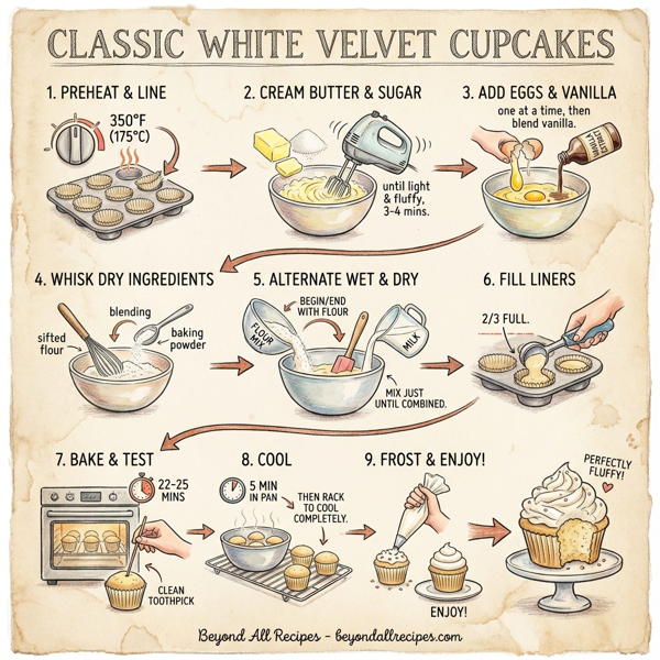 Classic White Velvet Cupcakes instructions