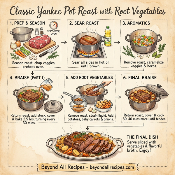 Classic Yankee Pot Roast with Root Vegetables instructions