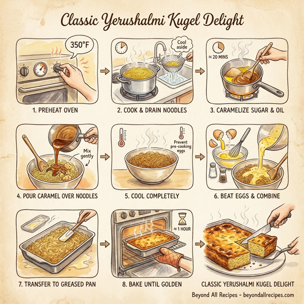 Classic Yerushalmi Kugel Delight instructions