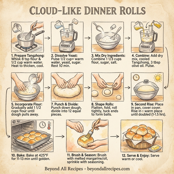 Cloud-Like Dinner Rolls instructions