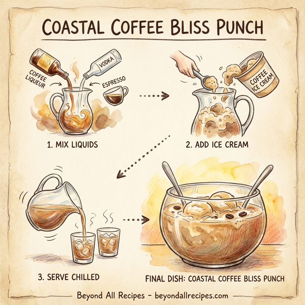 Coastal Coffee Bliss Punch instructions