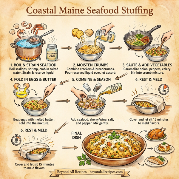 Coastal Maine Seafood Stuffing instructions
