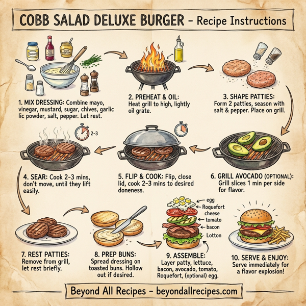 Cobb Salad Deluxe Burger instructions