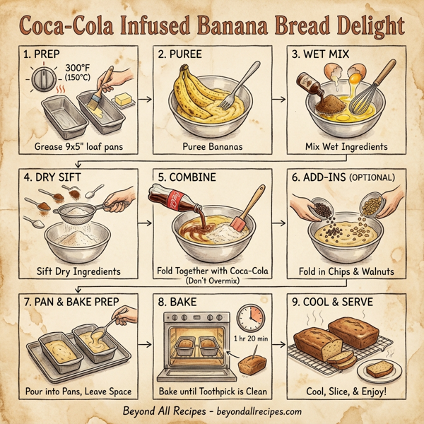 Coca-Cola Infused Banana Bread Delight instructions