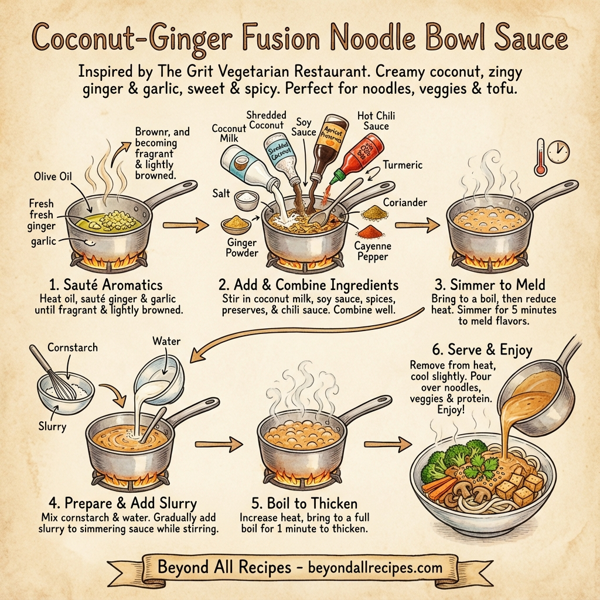 Coconut-Ginger Fusion Noodle Bowl Sauce instructions