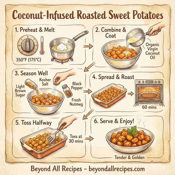 Coconut-Infused Roasted Sweet Potatoes instructions
