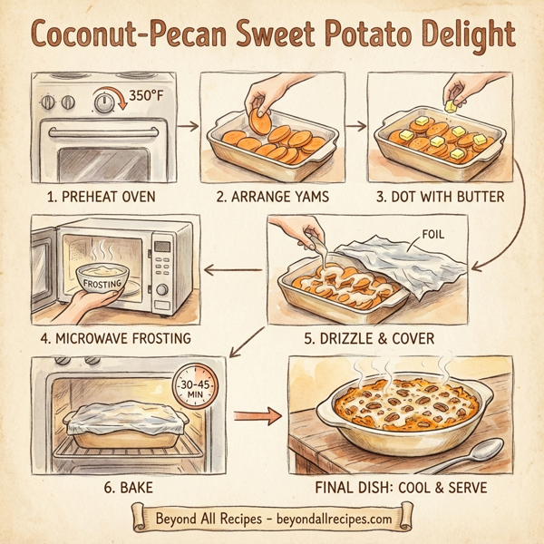 Coconut-Pecan Sweet Potato Delight instructions