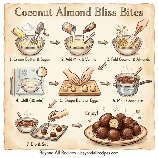 Coconut Almond Bliss Bites instructions