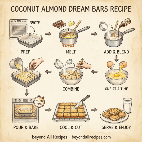Coconut Almond Dream Bars instructions