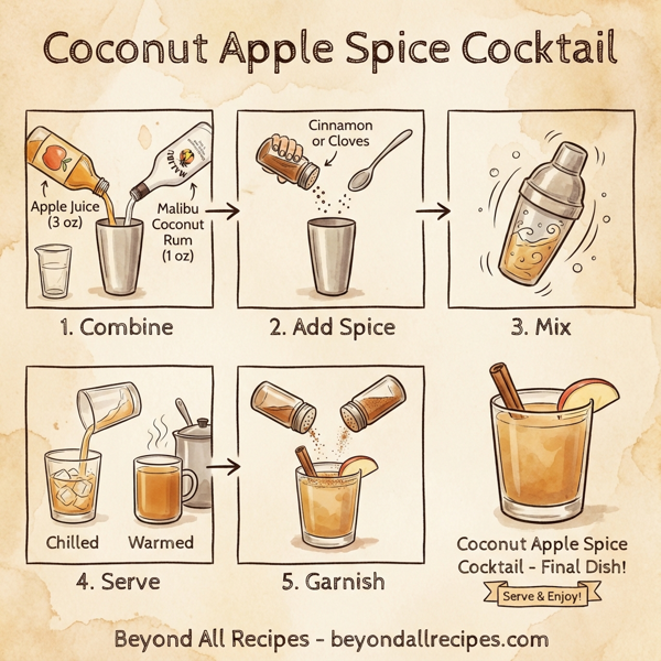 Coconut Apple Spice Cocktail instructions