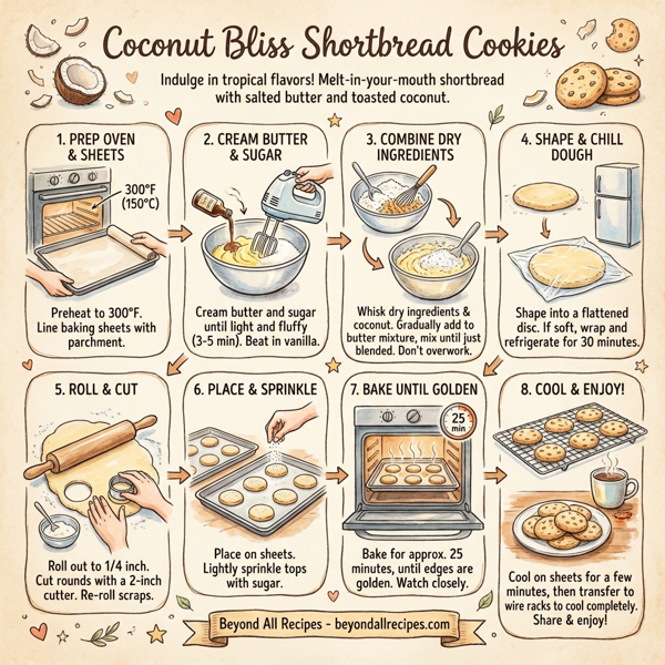 Coconut Bliss Shortbread Cookies instructions