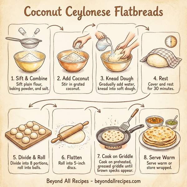 Coconut Ceylonese Flatbreads instructions