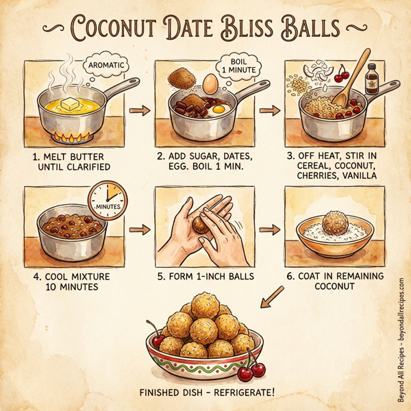 Coconut Date Bliss Balls instructions