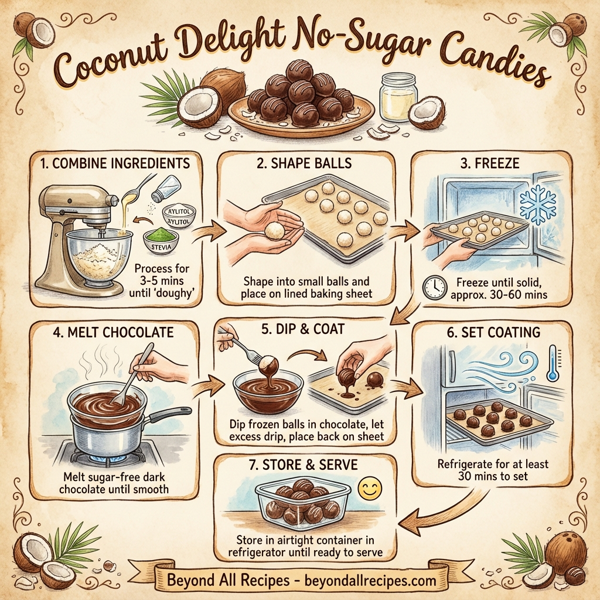 Coconut Delight No-Sugar Candies instructions