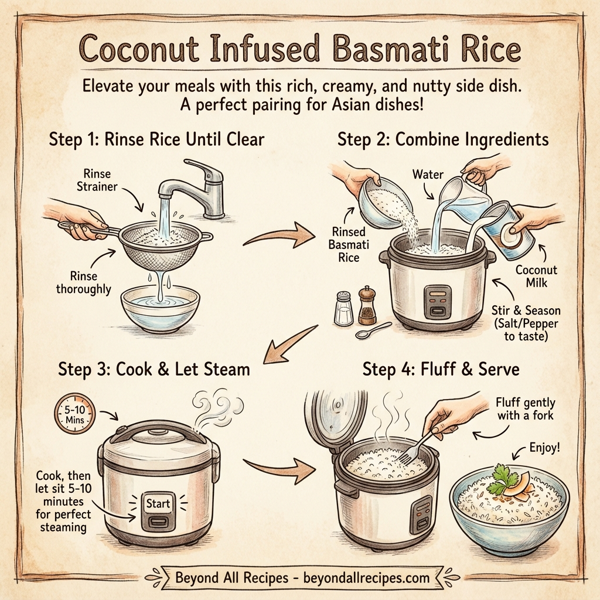 Coconut Infused Basmati Rice instructions