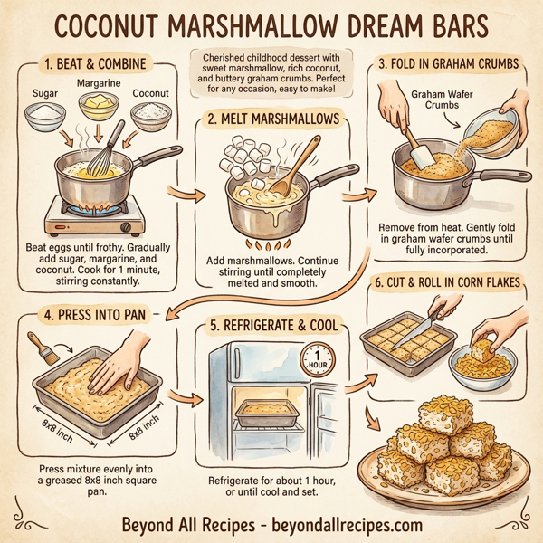 Coconut Marshmallow Dream Bars instructions