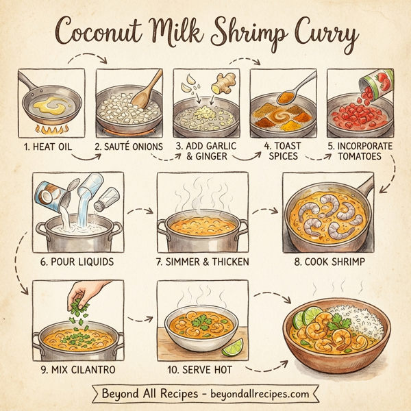 Coconut Milk Shrimp Curry instructions