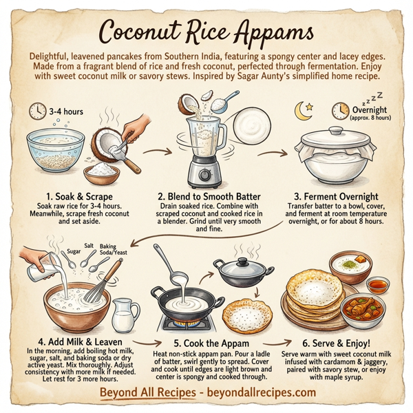 Coconut Rice Appams instructions