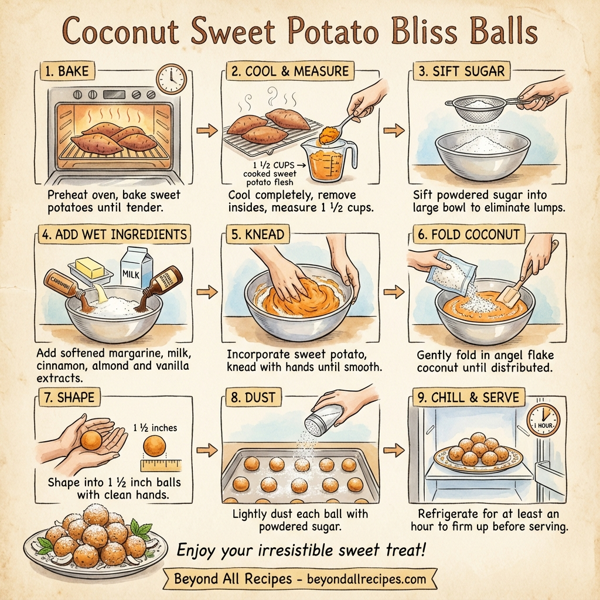 Coconut Sweet Potato Bliss Balls instructions
