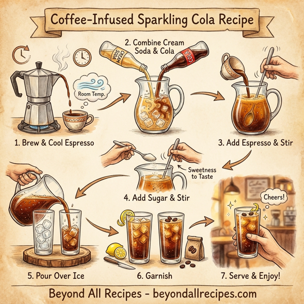 Coffee-Infused Sparkling Cola instructions