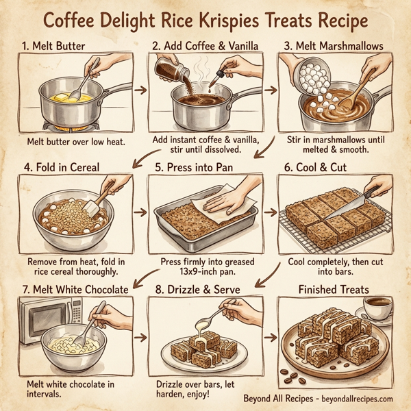Coffee Delight Rice Krispies Treats instructions