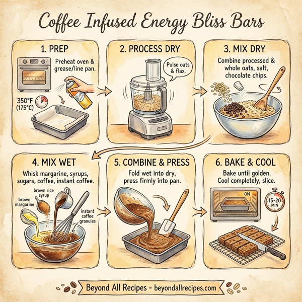 Coffee Infused Energy Bliss Bars instructions