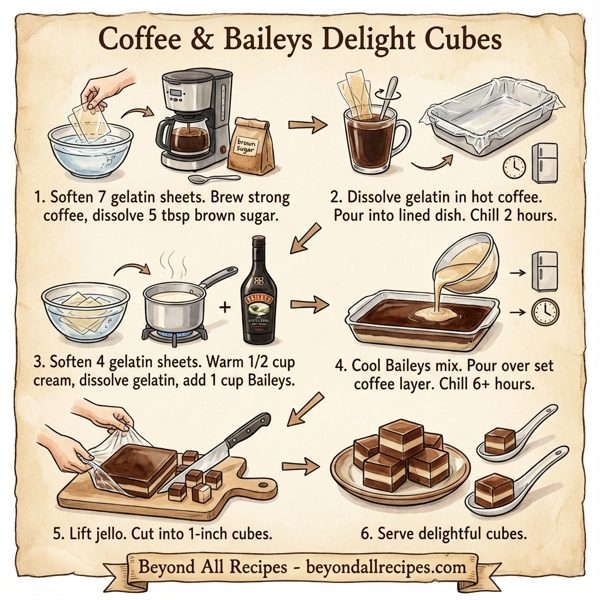 Coffee & Baileys Delight Cubes instructions