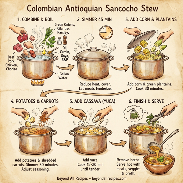 Colombian Antoquian Sancocho Stew instructions