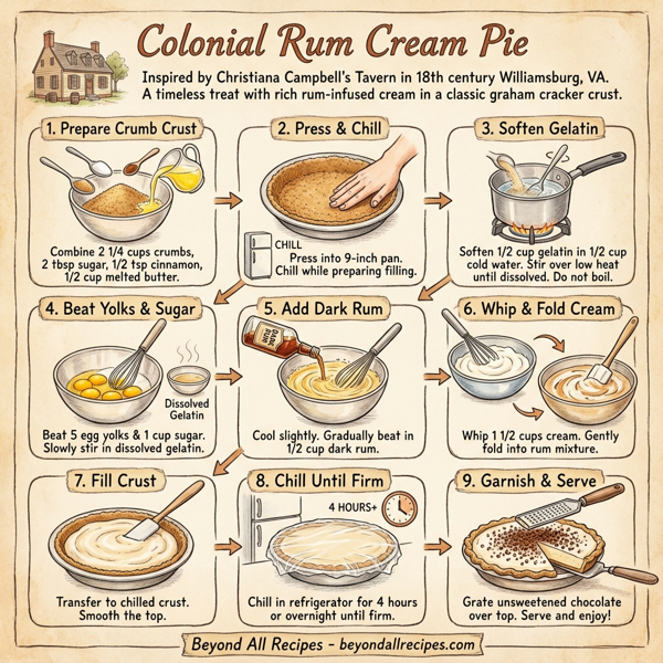 Colonial Rum Cream Pie instructions