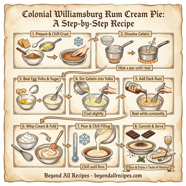 Colonial Williamsburg Rum Cream Pie instructions