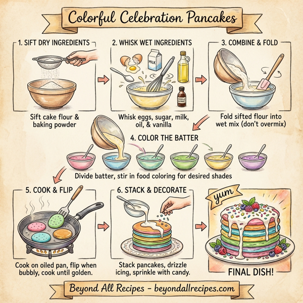 Colorful Celebration Pancakes instructions