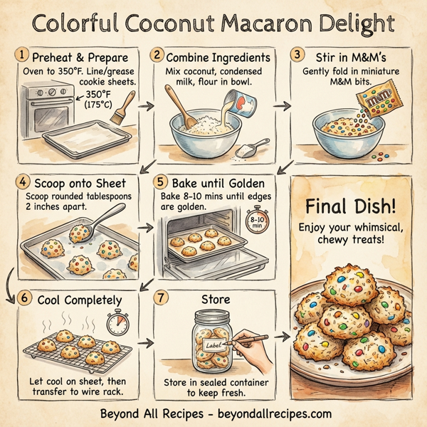 Colorful Coconut Macaron Delight instructions