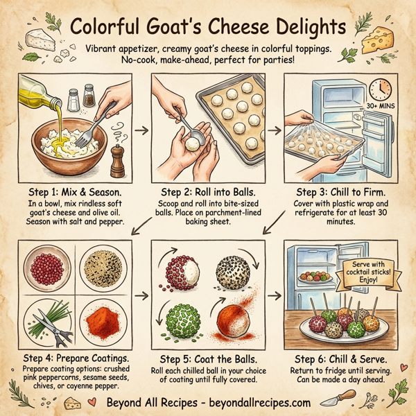 Colorful Goat's Cheese Delights instructions