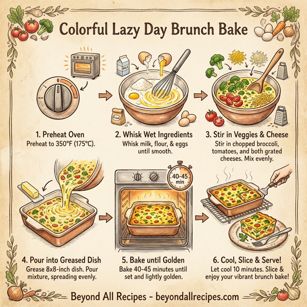 Colorful Lazy Day Brunch Bake instructions