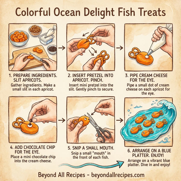 Colorful Ocean Delight Fish Treats instructions