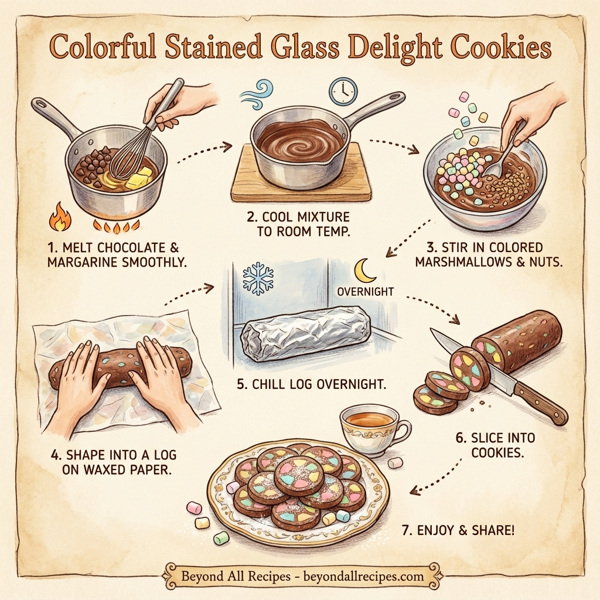 Colorful Stained Glass Delight Cookies instructions