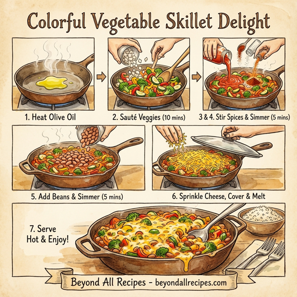 Colorful Vegetable Skillet Delight instructions