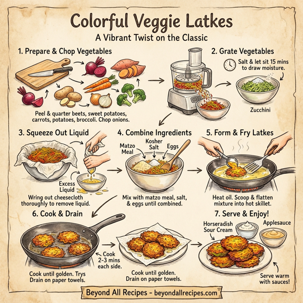 Colorful Veggie Latkes instructions