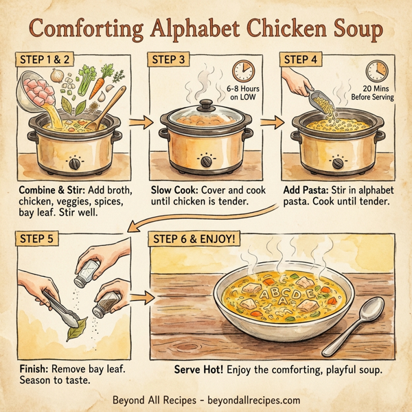 Comforting Alphabet Chicken Soup instructions