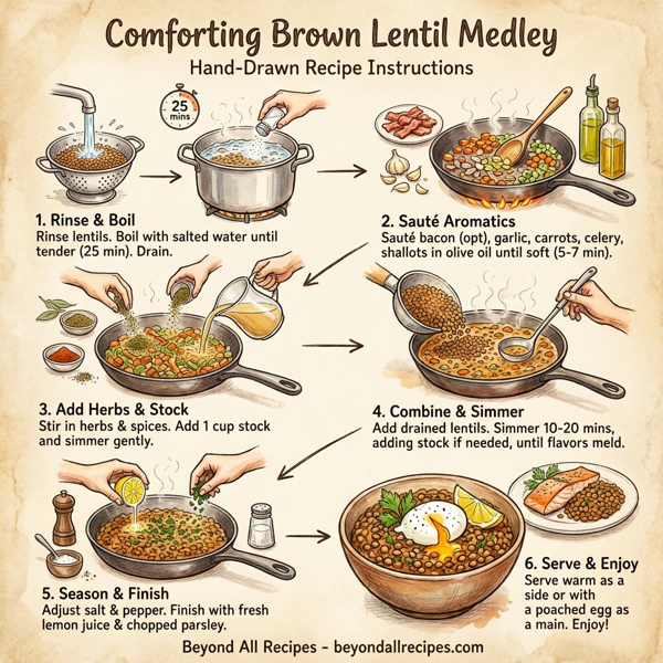 Comforting Brown Lentil Medley instructions