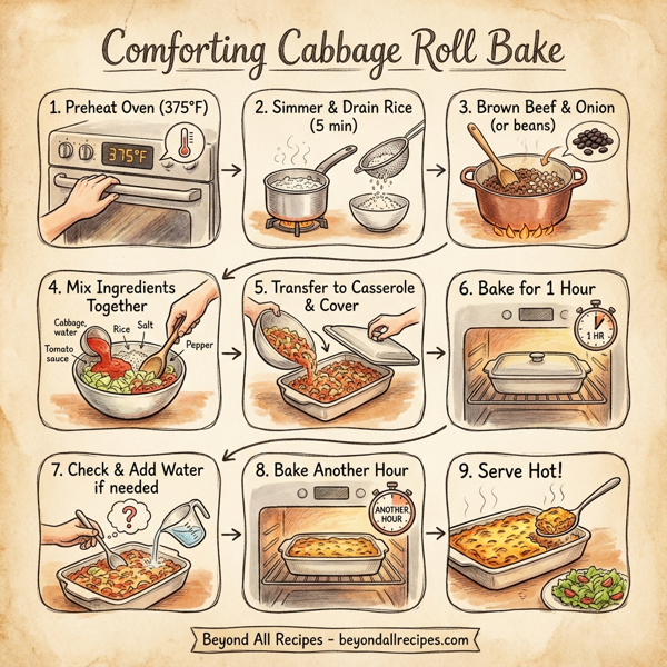 Comforting Cabbage Roll Bake instructions
