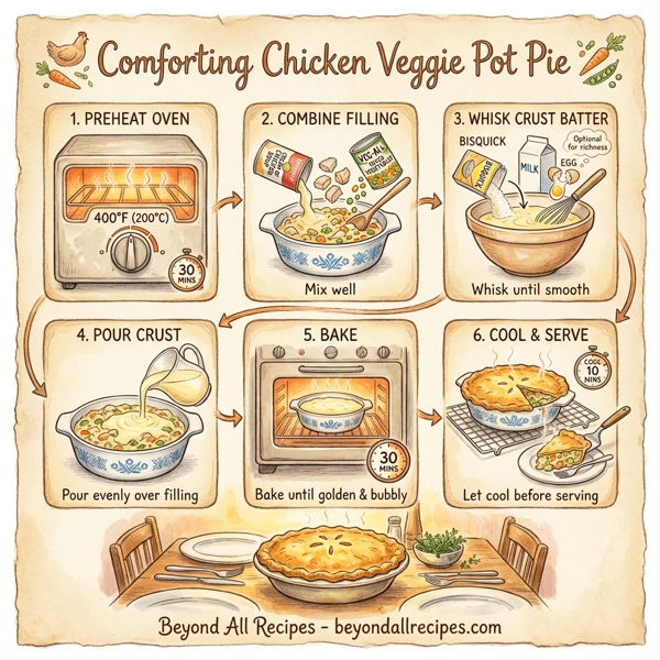 Comforting Chicken Veggie Pot Pie instructions