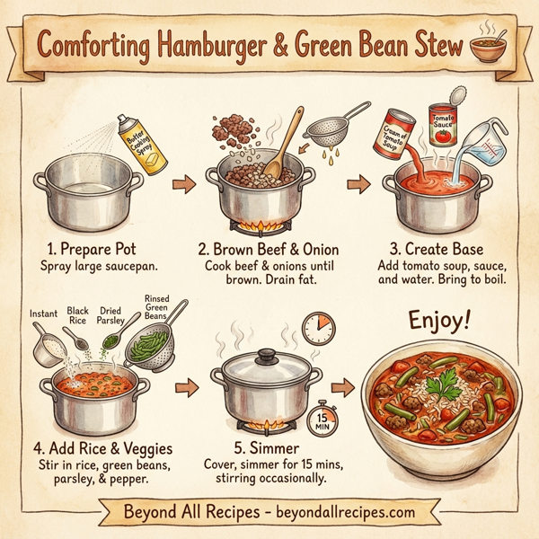 Comforting Hamburger & Green Bean Stew instructions