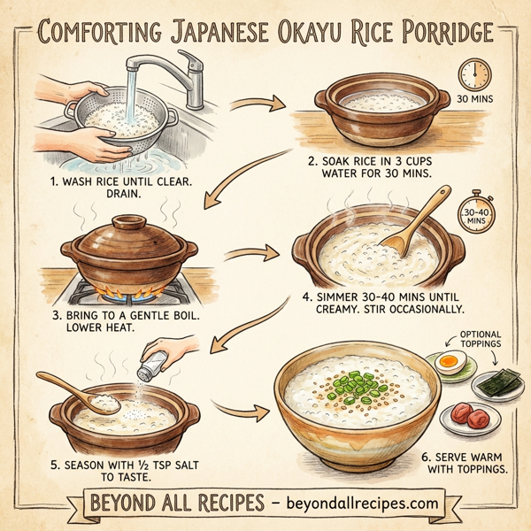 Comforting Japanese Okayu Rice Porridge instructions