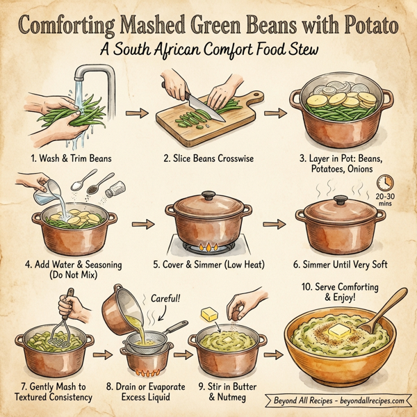 Comforting Mashed Green Beans with Potato instructions