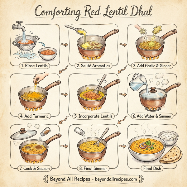 Comforting Red Lentil Dhal instructions
