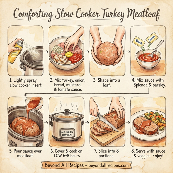 Comforting Slow Cooker Turkey Meatloaf instructions